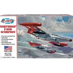 F-89D Scorpion 1/72 Kit 1:72 Scale Plastic by Atlantis Models