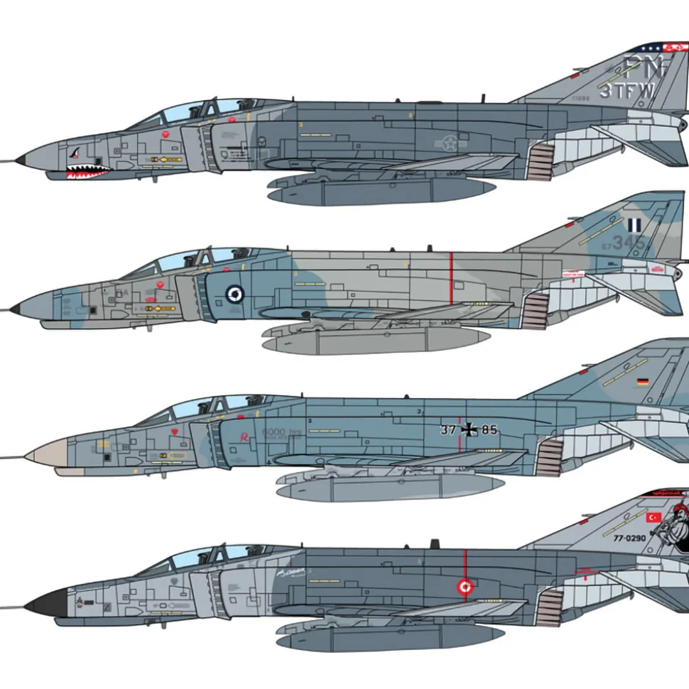 F-4E/F Phantom II 1/72 Kit Italeri (1448) 1:72 scale Plastic by Italeri