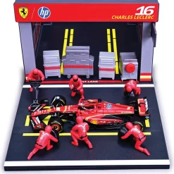 2024 Ferrari F1 SF-24 Pit Pass - Leclerc #16 1:43 Scale Diecast Model Car by Bburago
