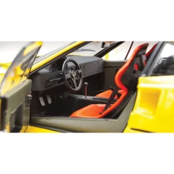 Ferrari F40 - Yellow 1:18 Scale Diecast Model Car by Kyosho