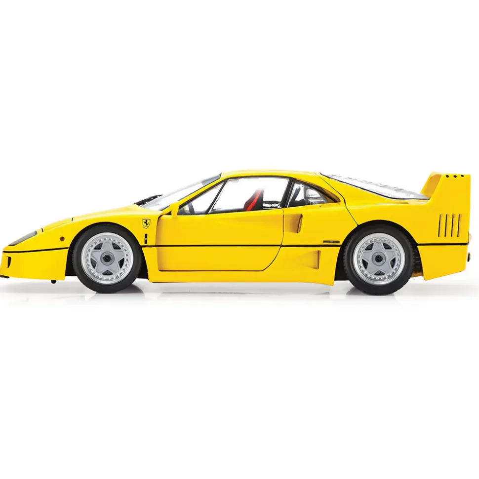 Ferrari F40 - Yellow 1:18 Scale Diecast Model Car by Kyosho