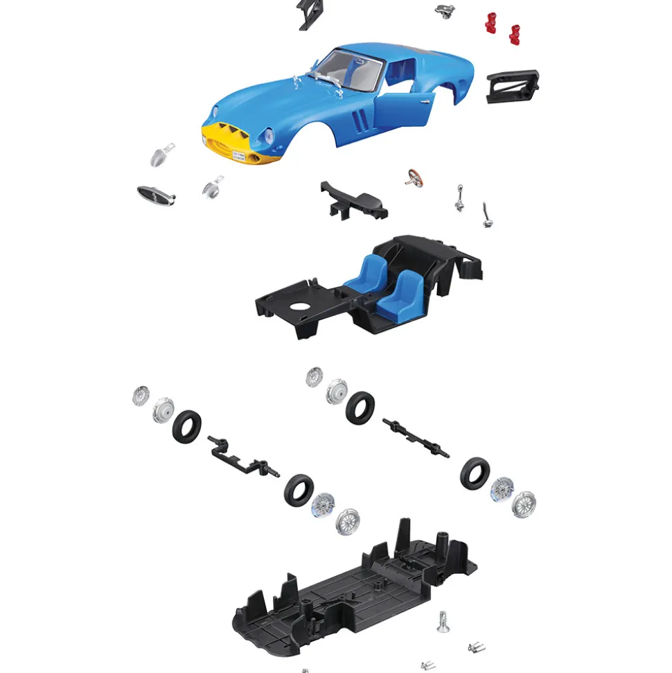 Ferrari 250 GTO Diecast Model Kit - Blue 1:24 Scale Diecast Model Kit by Bburago