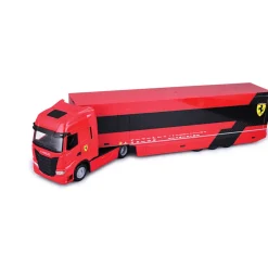 Ferrari Iveco Cab F1 Transporter & + 1 SFR SF23 F1 Car - Leclerc #16 1:43 Scale Diecast Replica Model by Bburago