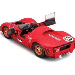 1967 Ferrari 330 P4 Daytona Diecast Model Kit - Red #23 1:24 Scale Diecast Model Kit by Bburago