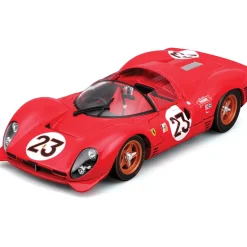 1967 Ferrari 330 P4 Daytona Diecast Model Kit - Red #23 1:24 Scale Diecast Model Kit by Bburago