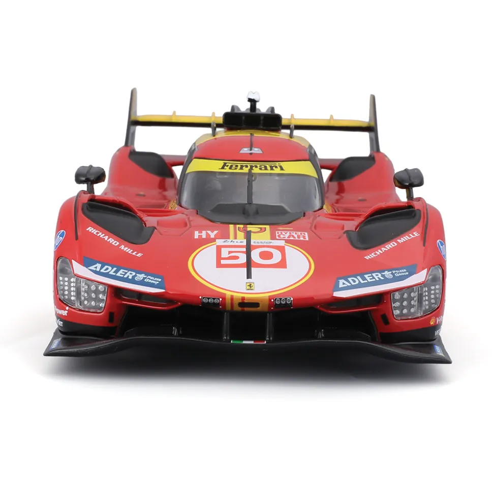 2024 Ferrari 499P 24HLM Le Mans Champion 1:24 Scale Diecast Model Car by Bburago