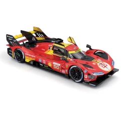 2024 Ferrari 499P 24HLM Le Mans Champion 1:24 Scale Diecast Model Car by Bburago