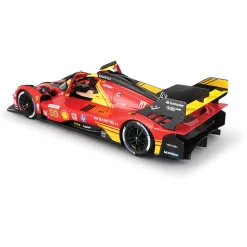 2024 Ferrari 499P 24HLM Le Mans Champion 1:18 Scale Diecast Model Car by Bburago