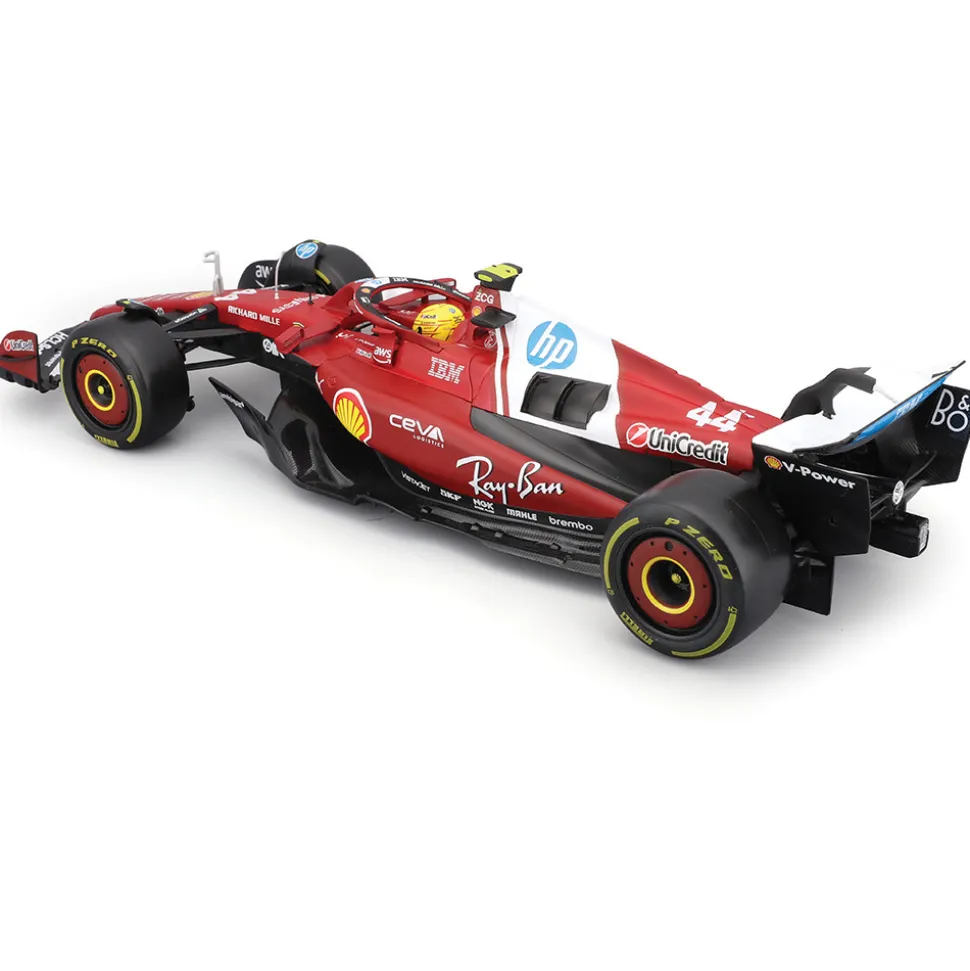 2025 Ferrari Season Car - #44 Hamilton 1:18 Scale Diecast Model Car by Bburago