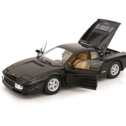 1986 Ferrari Testarossa - Black 1:12 Scale Diecast Model Car by KK Scale