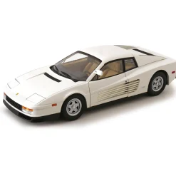 1984 Ferrari Testarossa - White TV Version 1:12 Scale Diecast Model Car by KK Scale