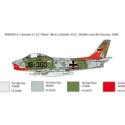 F-86E Sabre 1/48 Kit 1:48 Scale Plastic Model Kit by Italeri