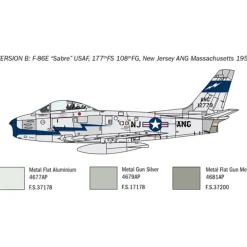 F-86E Sabre 1/48 Kit 1:48 Scale Plastic Model Kit by Italeri