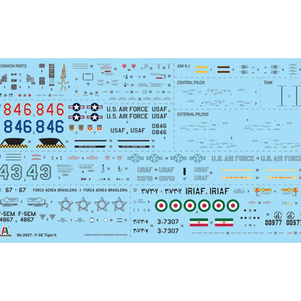 F-5E Tiger Ii 1/48 Kit 1:48 Scale Plastic Model Kit by Italeri