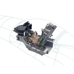 F-16 Falcon Cockpit 1/12 Kit 1:12 Scale Plastic Model Kit by Italeri