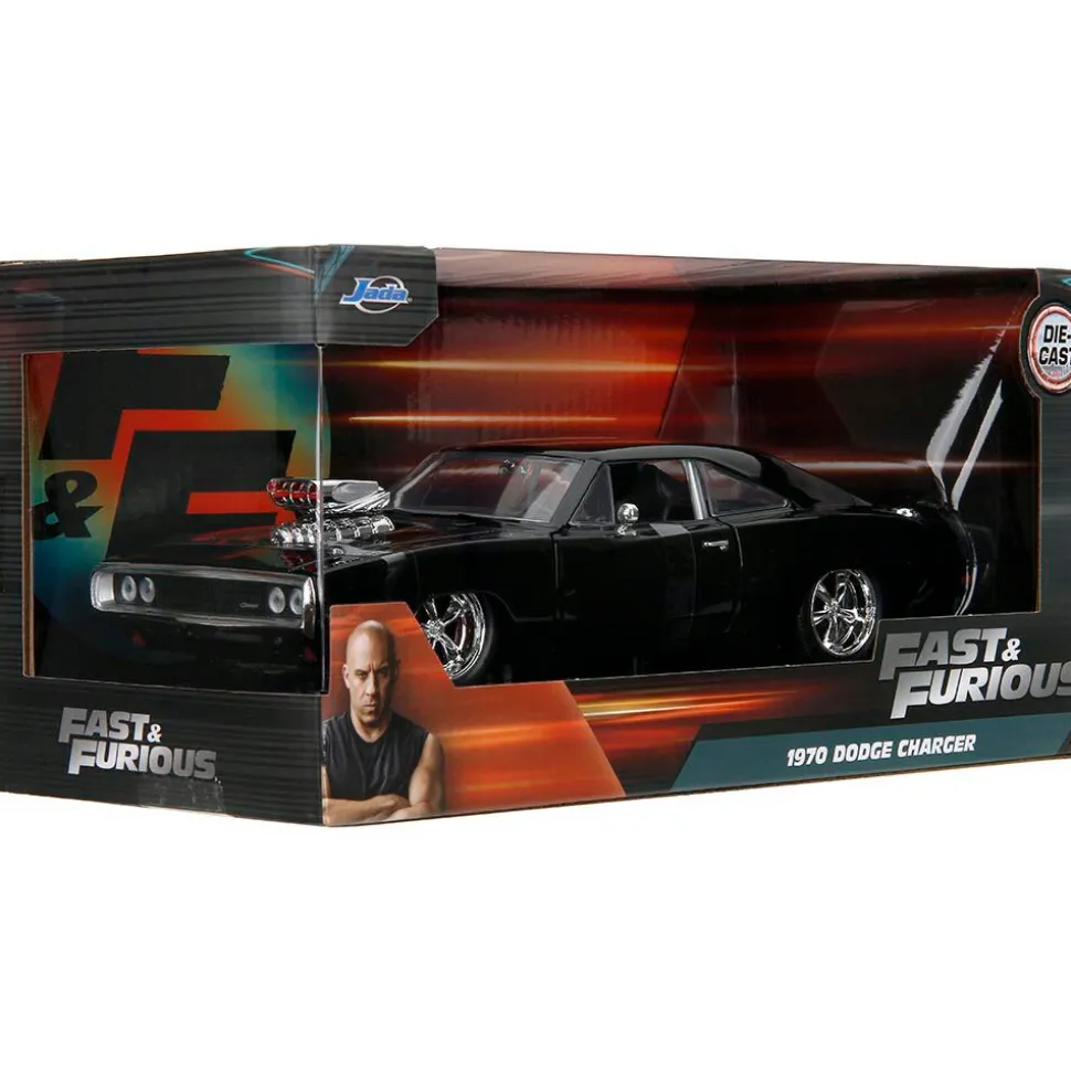 1970 F&F 1 Dodge Charger R/T - Dom's Charger 1:24 Scale Diecast Model Car by Jada Toys