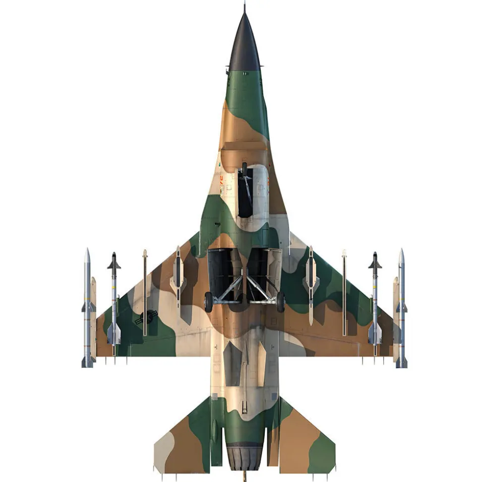 F-16 Fighting Falcon 1/100 Die Cast Model - AF1-0142B 64th Aggressor Squadron, Nellis AFB 1:100 Scale Metal by Air Force 1