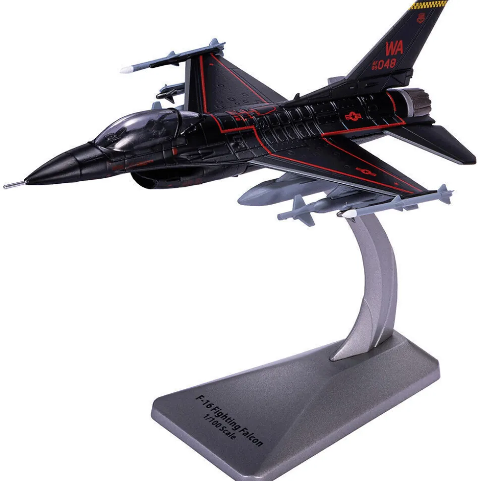 F-16 FIGHTING FALCON 1/100 DIE CAST MODEL - AF1-0142D 64TH AGGRESSOR SQUADRON, “WRAITH”, NELLIS AFB, 2020 1:100 Scale Metal by Air Force 1
