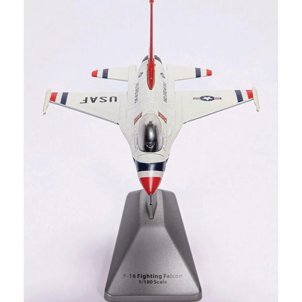 F-16 FIGHTING FALCON 1/100 DIE CAST MODEL - AF1-0142A USAF, THUNDERBIRDS 1:100 Scale Metal by Air Force 1