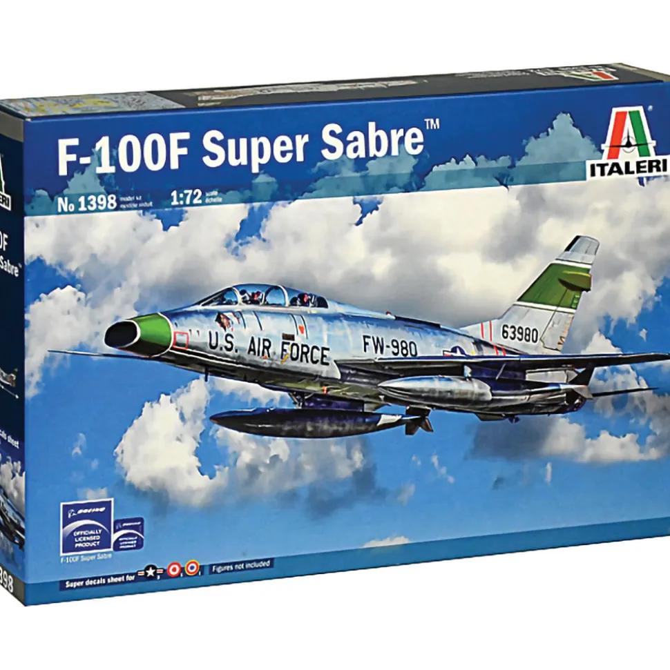 F-100F Super Sabre 1/72 Kit 1:72 scale Plastic by Italeri