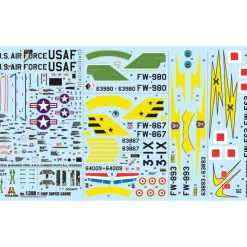 F-100F Super Sabre 1/72 Kit 1:72 scale Plastic by Italeri