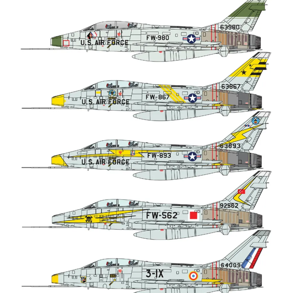 F-100F Super Sabre 1/72 Kit 1:72 scale Plastic by Italeri