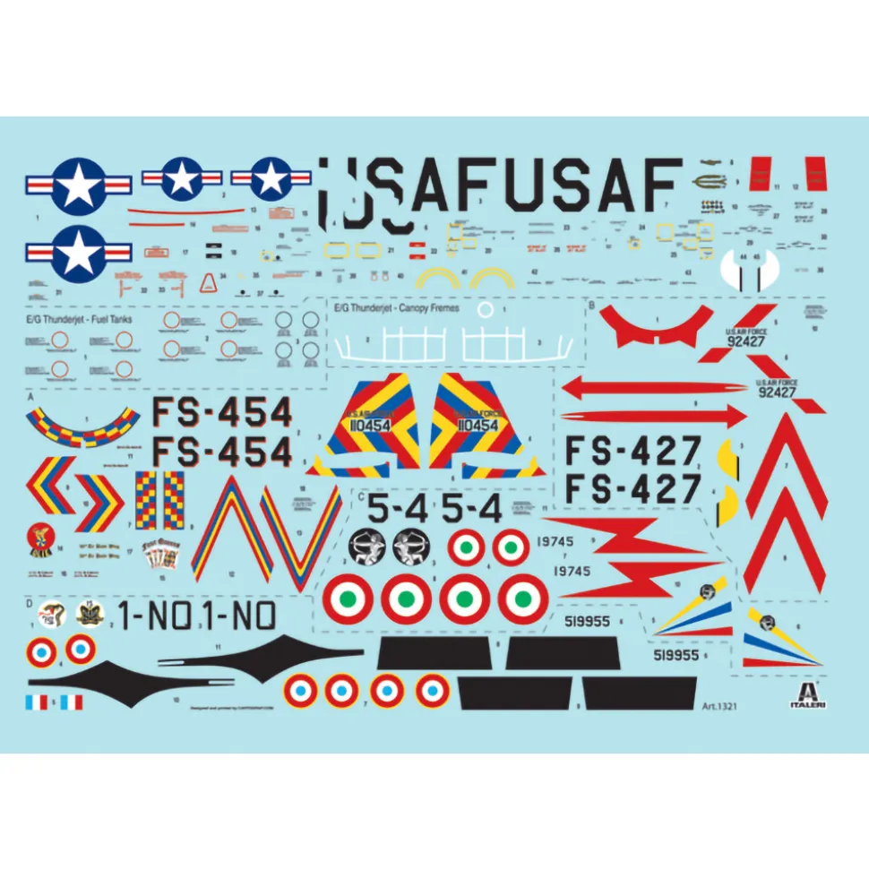 F-84G THUNDERJET 1/72 Kit 1:72 scale Plastic by Italeri