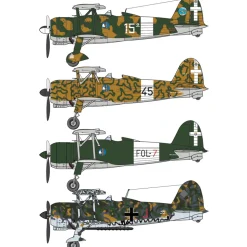 FIAT CR.42 Falco Assault/Night Fighter 1/48 Kit 1:48 scale Plastic by Italeri