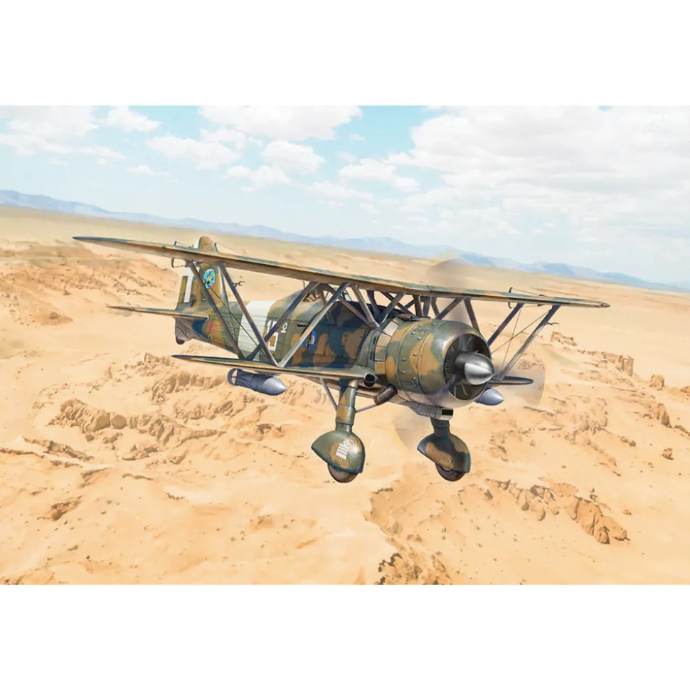 FIAT CR.42 Falco Assault/Night Fighter 1/48 Kit 1:48 scale Plastic by Italeri
