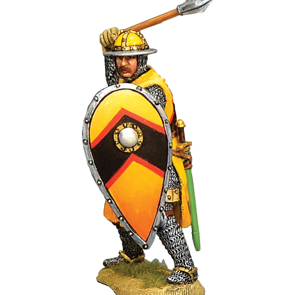 Fighting Crusader with Mace & Shield 1/30 Figure Set K&C (MK256) 1:30 scale Metal by King and Country