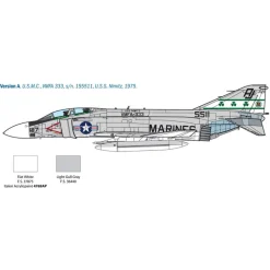 F-4J Phantom II 1/48 Kit 1:48 Scale Plastic Model Kit by Italeri