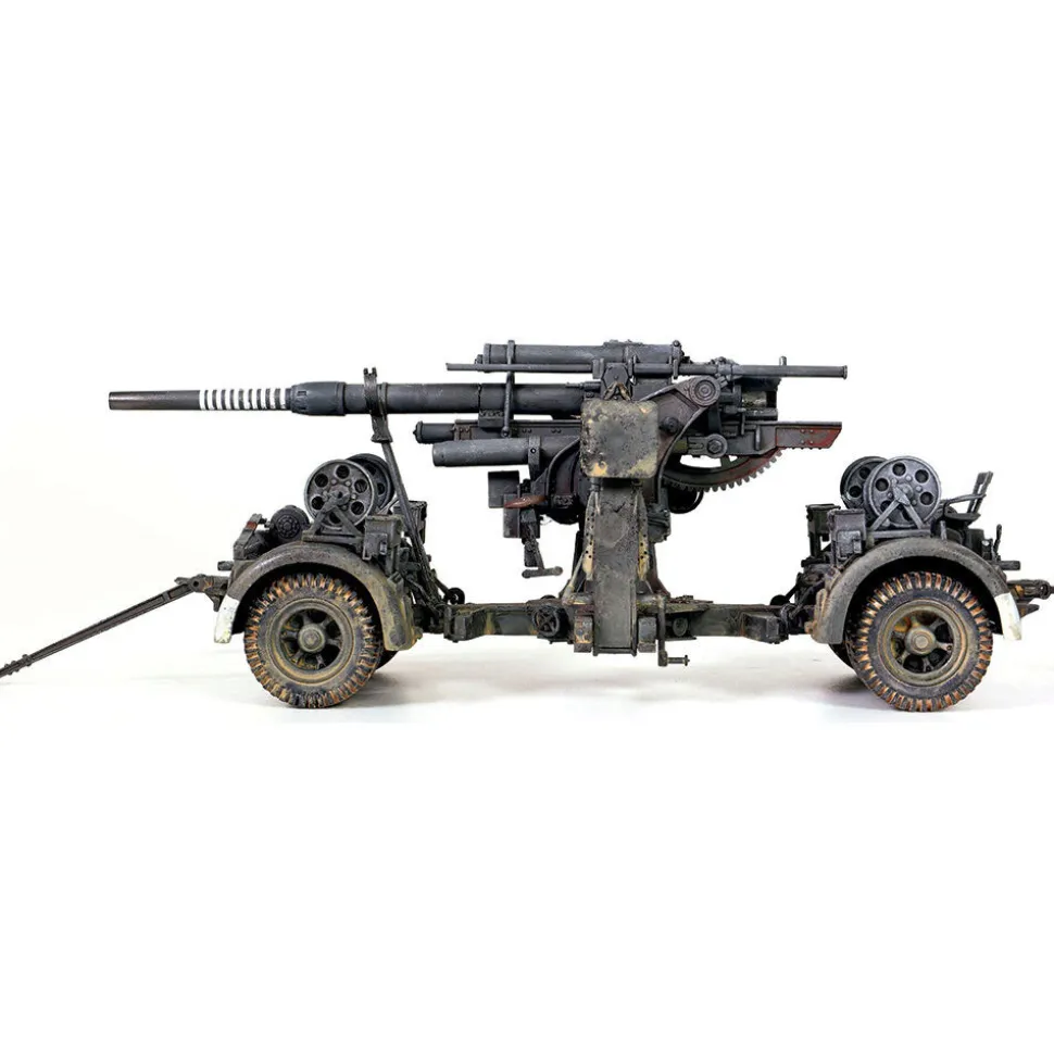 FlaK 36 w/sd.202 Tow Vehicle 1/32 Die Cast Model w/Figures 1:32 Scale by Forces of Valor