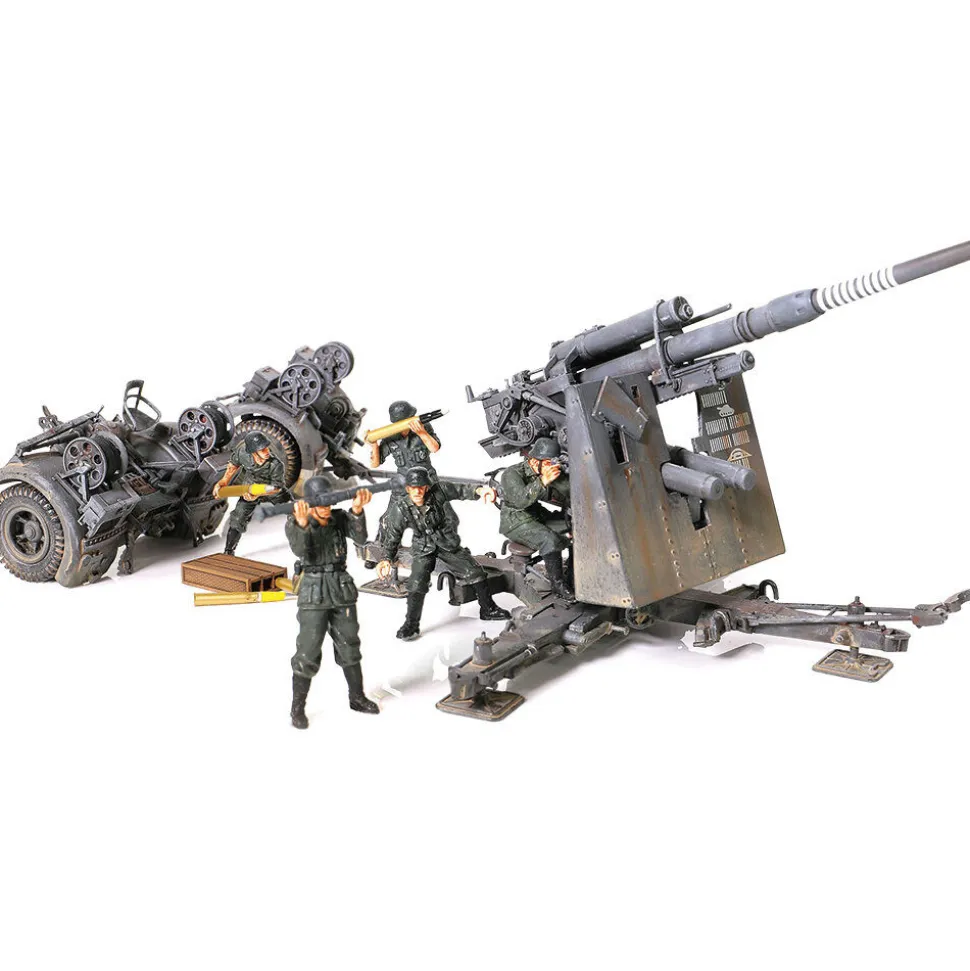 FlaK 36 w/sd.202 Tow Vehicle 1/32 Die Cast Model w/Figures 1:32 Scale by Forces of Valor