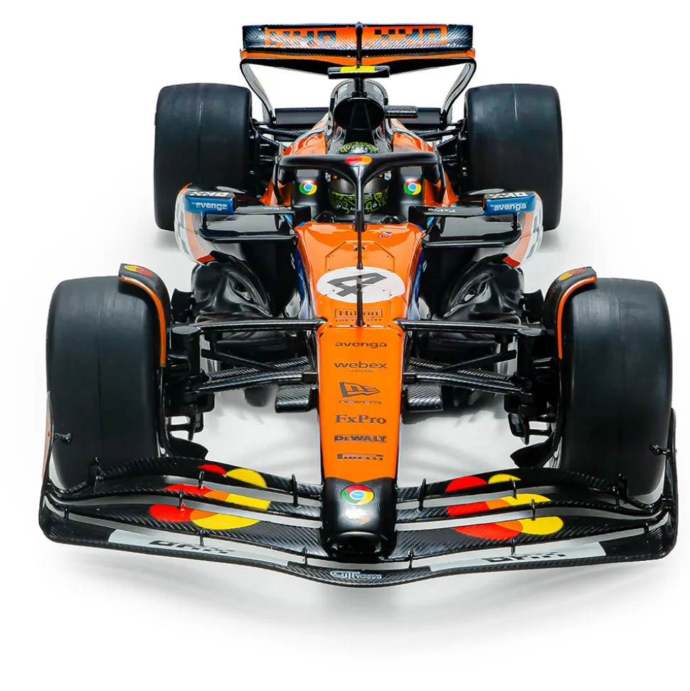 2025 F1 McLaren MCL39 Orange L.Norris #4 - GP Monaco 1:18 Scale Diecast Model Car by Solido