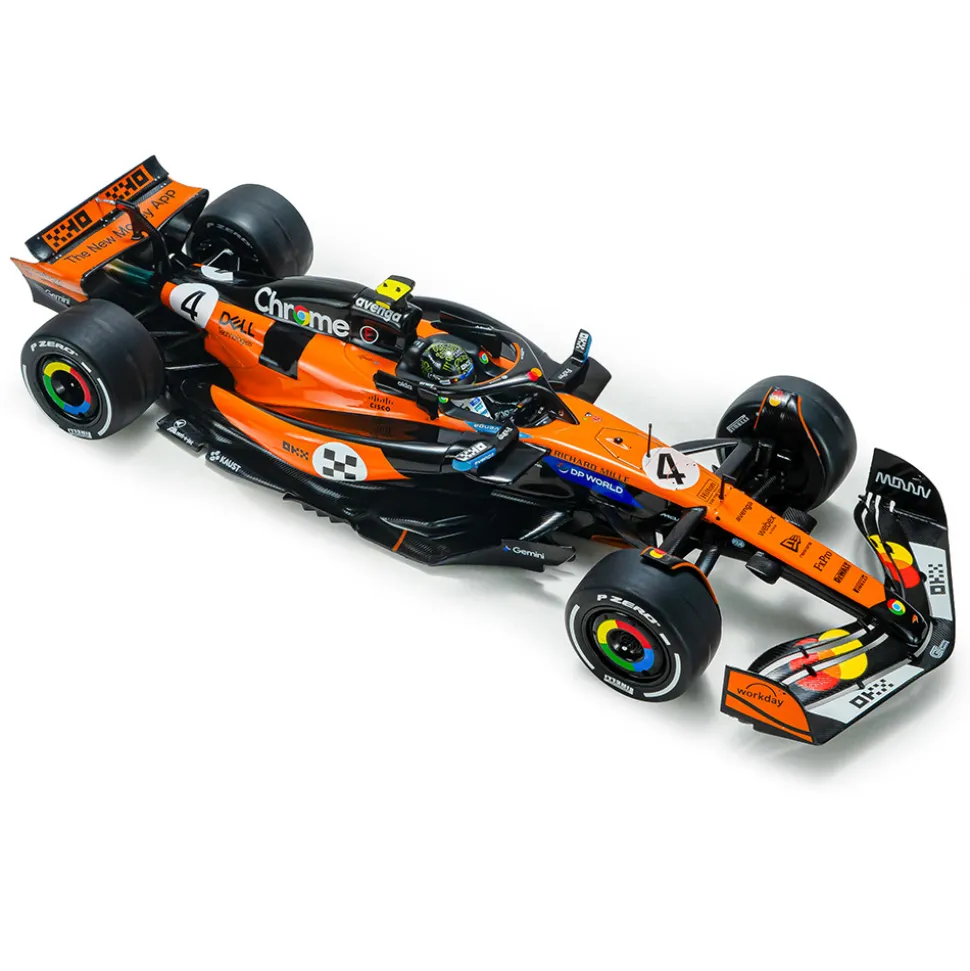 2025 F1 McLaren MCL39 Orange L.Norris #4 - GP Monaco 1:18 Scale Diecast Model Car by Solido