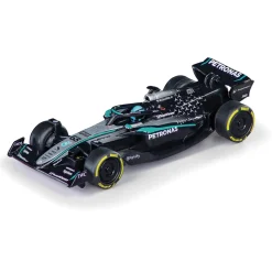 F1 Mercedes-AMG PETRONAS Formula One Team #63 Russel & #12 Antonelli Pull & Speed Twinpack 1:43 Scale Plastic Model Car by Carrera