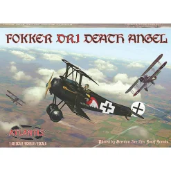 Fokker DR1 Death Angel 1/48 Kit with Trading Card Atlantis (A103) 1:48 scale Plastic by Atlantis Models