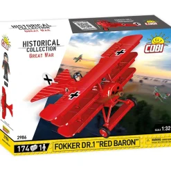 Fokker DR. 1 Red Baron Building Brick Set 1:32 Scale by Cobi Toys