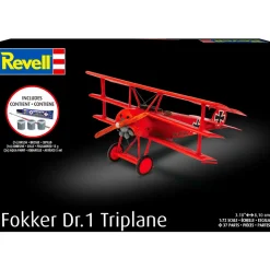 Fokker DR.1 Triplane Complete Model Kit 1:72 Scale Plastic Model Kit by Revell