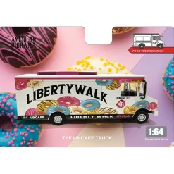 Food Truck Liberty Walk LB Cafe Truck - Limited Edition 1:64 Scale Diecast Model Truck by American Diorama