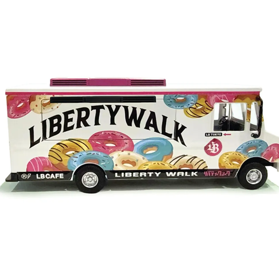 Food Truck Liberty Walk LB Cafe Truck - Limited Edition 1:64 Scale Diecast Model Truck by American Diorama