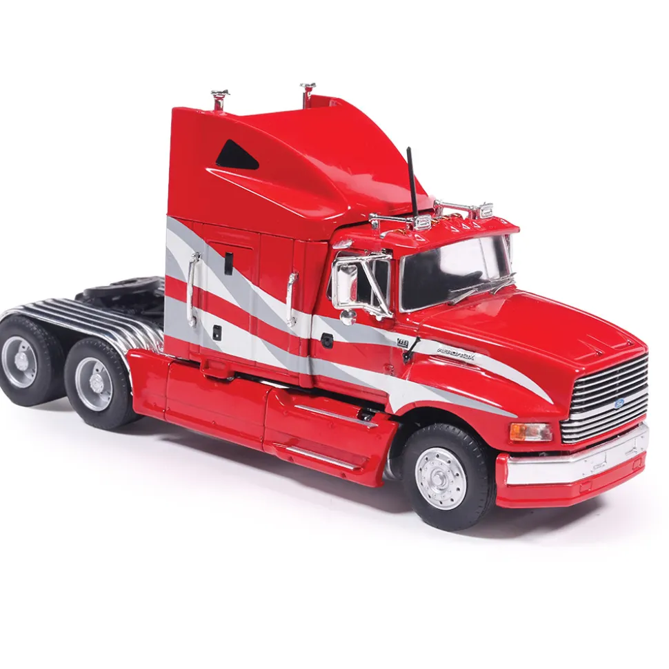 1980 Ford Aeromax - Burgundy And Gray 1:64 Scale Diecast Model Truck by IXO Models