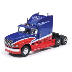 1990 Ford Aeromax - Red & Blue 1:64 Scale Diecast Model Truck by IXO Models