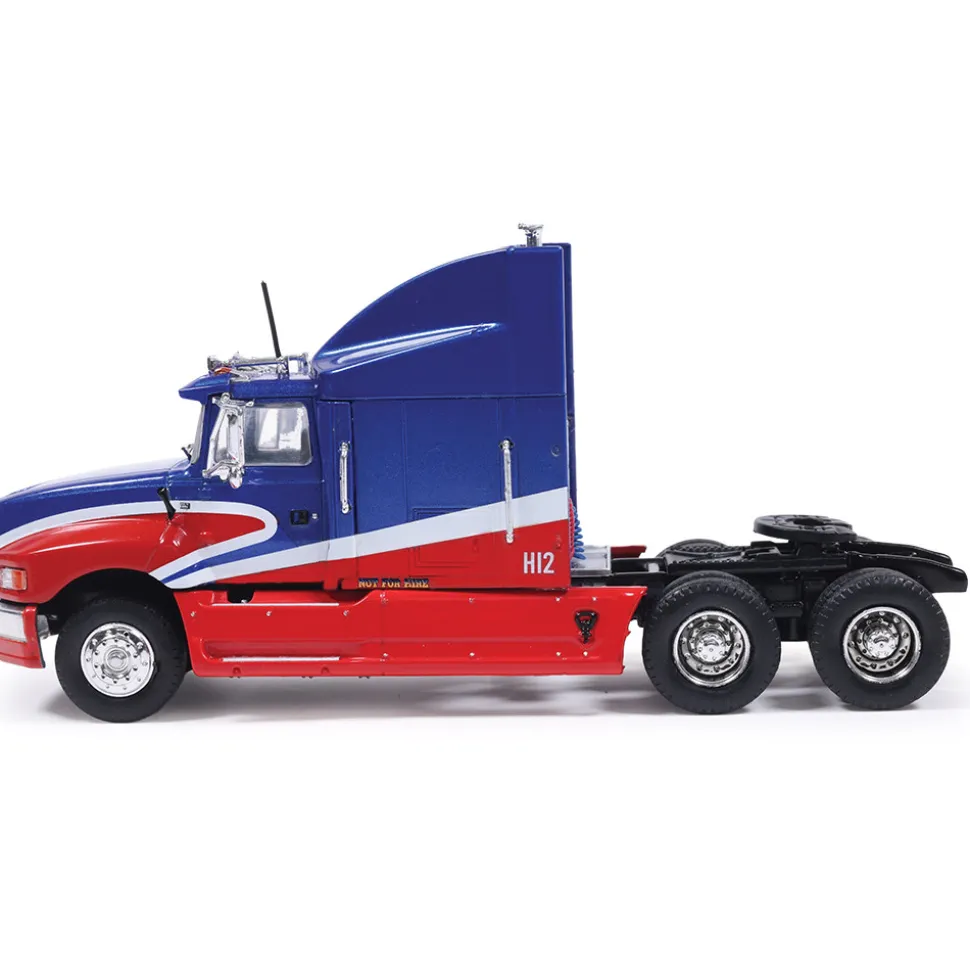1990 Ford Aeromax - Red & Blue 1:64 Scale Diecast Model Truck by IXO Models