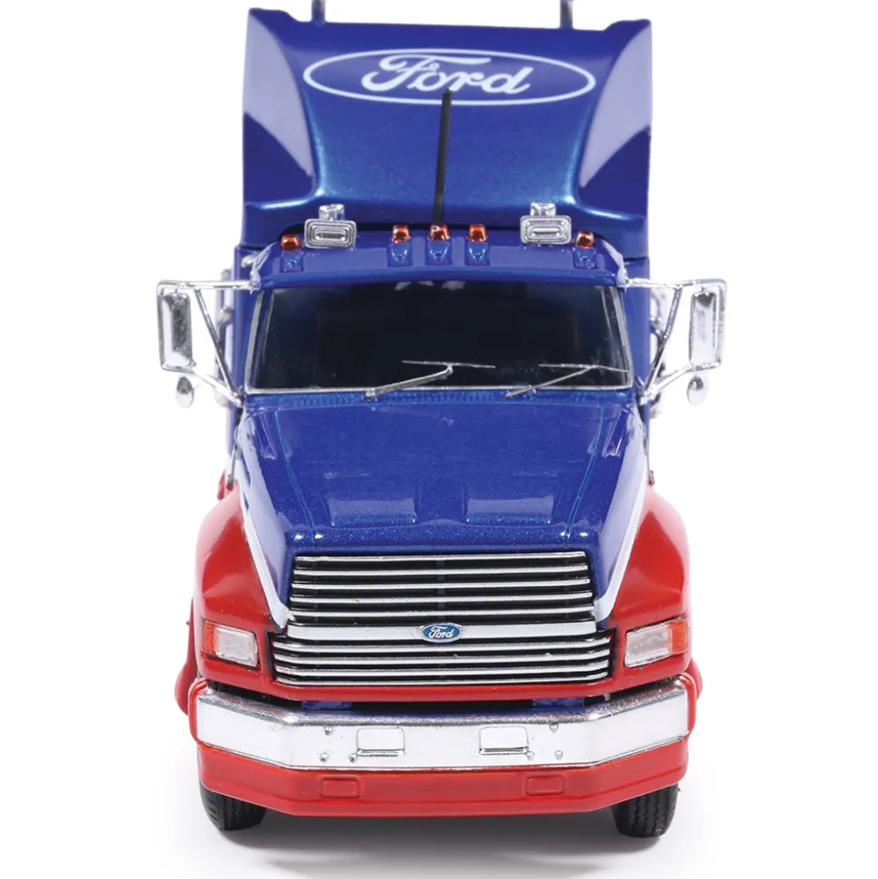 1990 Ford Aeromax - Red & Blue 1:64 Scale Diecast Model Truck by IXO Models