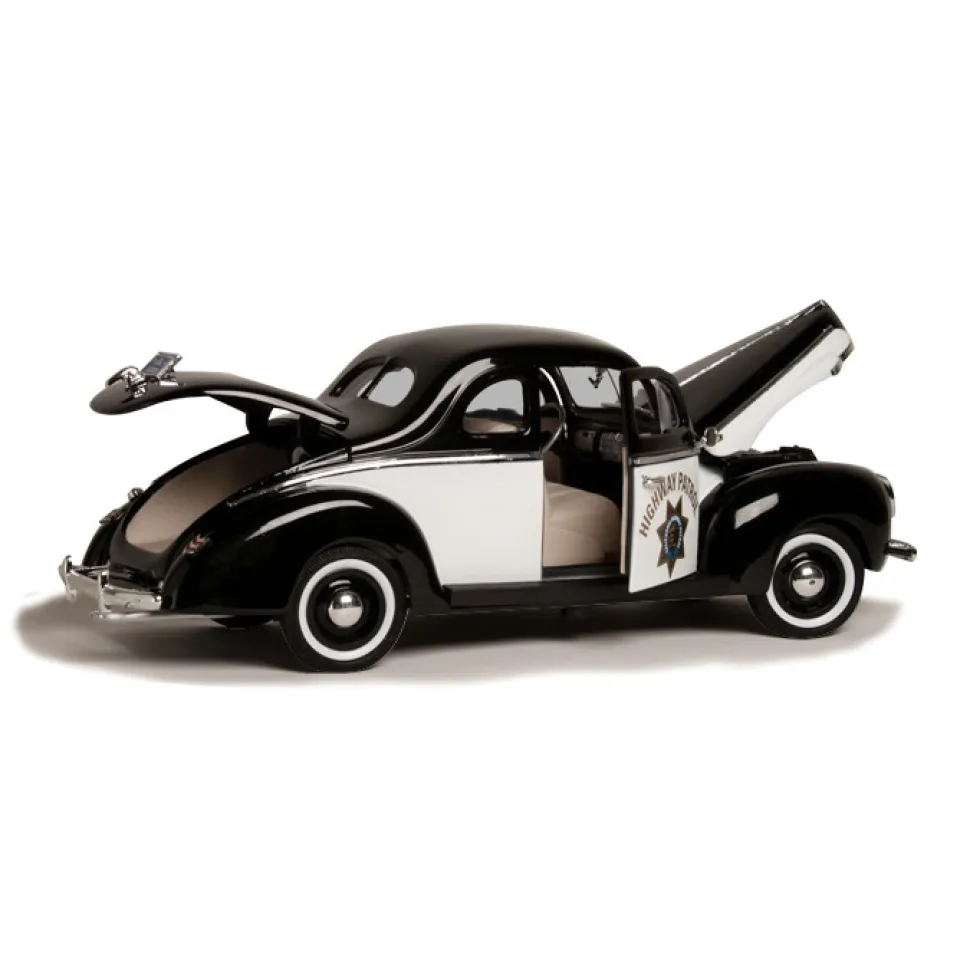 1940 Ford CHiPs Patrol Car 1:18 Scale Diecast Model by Motormax