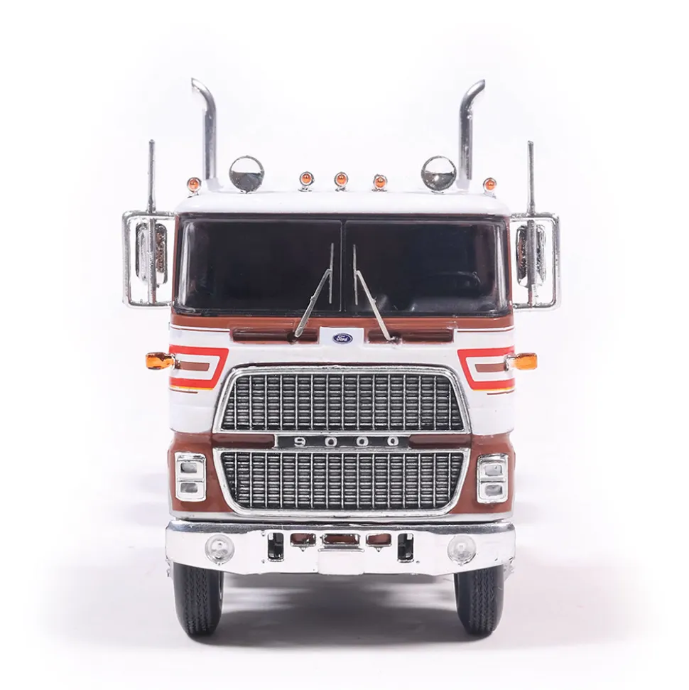 1976 Ford CL 9000 - Brown And Red 1:64 Scale Diecast Model Truck by IXO Models