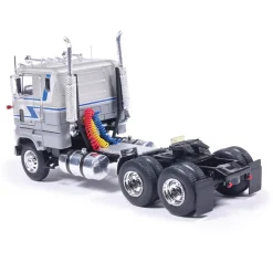 Ford COE 9000 - Blue And Silver 1:64 Scale Diecast Model Truck by IXO Models