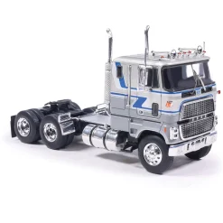 Ford COE 9000 - Blue And Silver 1:64 Scale Diecast Model Truck by IXO Models