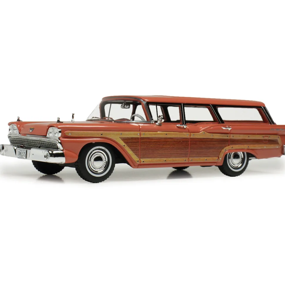 1959 Ford Country Squire - Rose 1:43 Scale Cast Resin Model Car by Goldvarg Collection